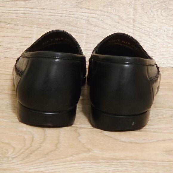 🔴SOLD🔴Giorgio Brutini Le Glove Black Woven Leather Dress Shoes Loafer - Picture 4 of 9